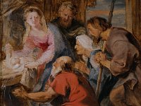 GG L 1  GG L1, Peter Paul Rubens (1577-1640), Anbetung der Hirten, Skizze für ein Altarblatt in der Hofkirche in Neuburg/Donau, 1618/1619, Holz, 32,5 x 24 cm (Dauerleihgabe der Fritz-Behrens-Stiftung) : Weihnachten